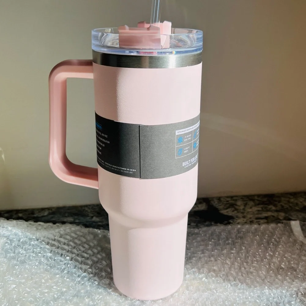 Stanley - PETAL (Pink) - 40oz OG Adventure Quencher Travel Tumbler - RARE + NWT - Picture 6 of 7